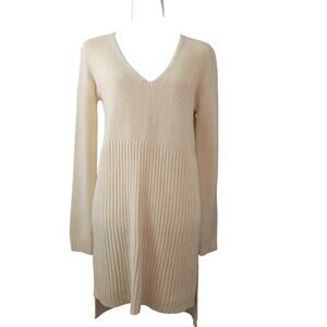 ASTR The Label Beige Ribbed Sweater Dress Size Medium